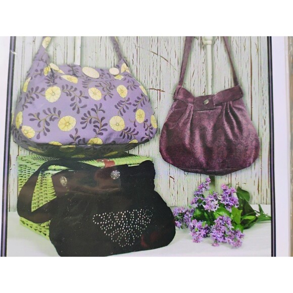 5/$25 Boho Bags Purse Sewing Pattern Includes 2 Sizes Whistlepig Creek #1158 - Picture 3 of 8
